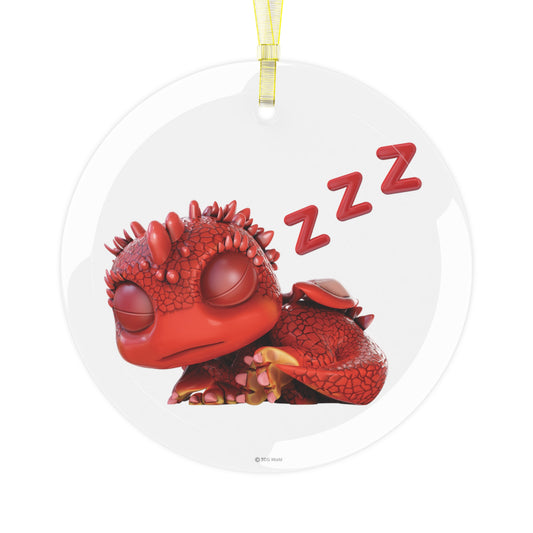 Sleeping Baby Aifos Dragon Glass Ornament