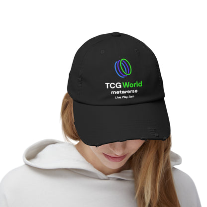 TCG World Metaverse Unisex Distressed Cap Hat