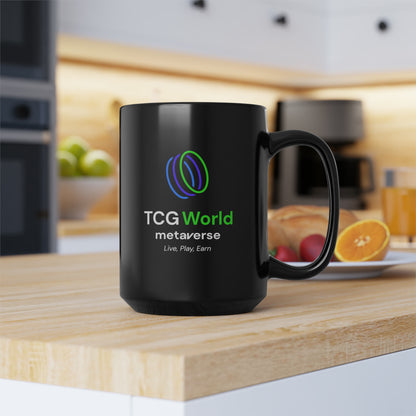 TCG World Metaverse Black Coffee Mug