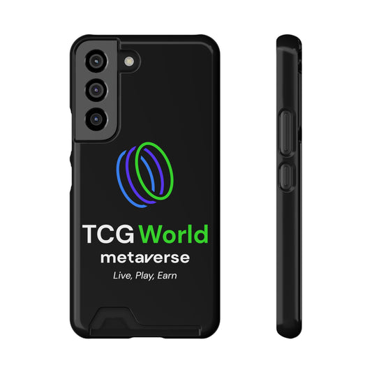 TCG World Metaverse Phone Case With Card Holder - Black (Samsung Galaxy S22 Models)