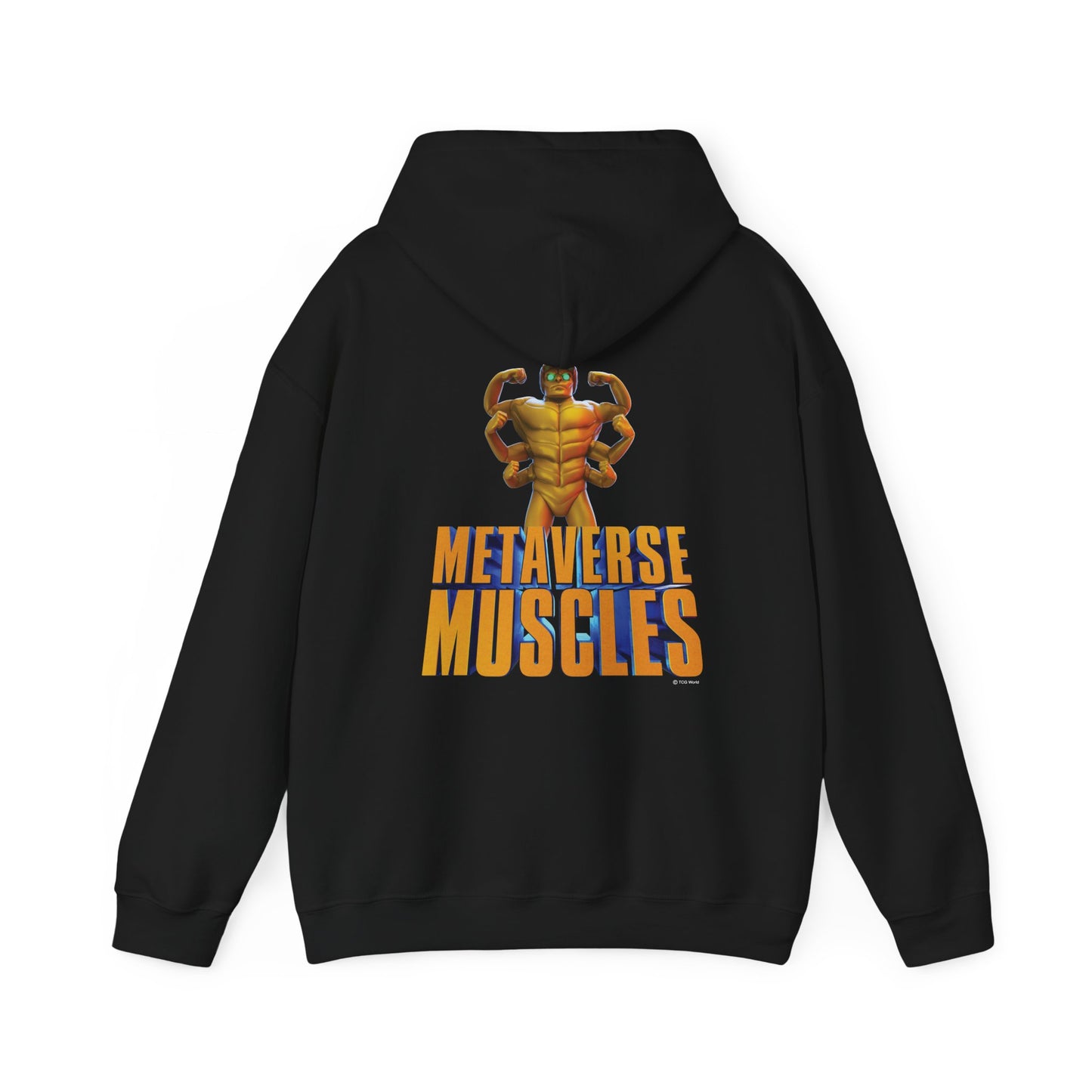 Helmix Metaverse Muscles Sprite - TCG World Adult Hoodie Unisex Heavy Blend™ Hooded Sweatshirt