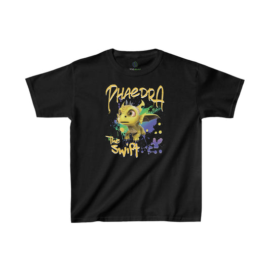 Phaedra The Swift Paint Splatter - Kids Heavy Cotton™ Tee T-Shirt