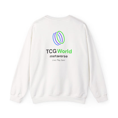 Mericlaw F*ck Yeah (Extra American) - TCG World Metaverse Sprite / American Flag - Adult Unisex Heavy Blend™ Crewneck Sweatshirt