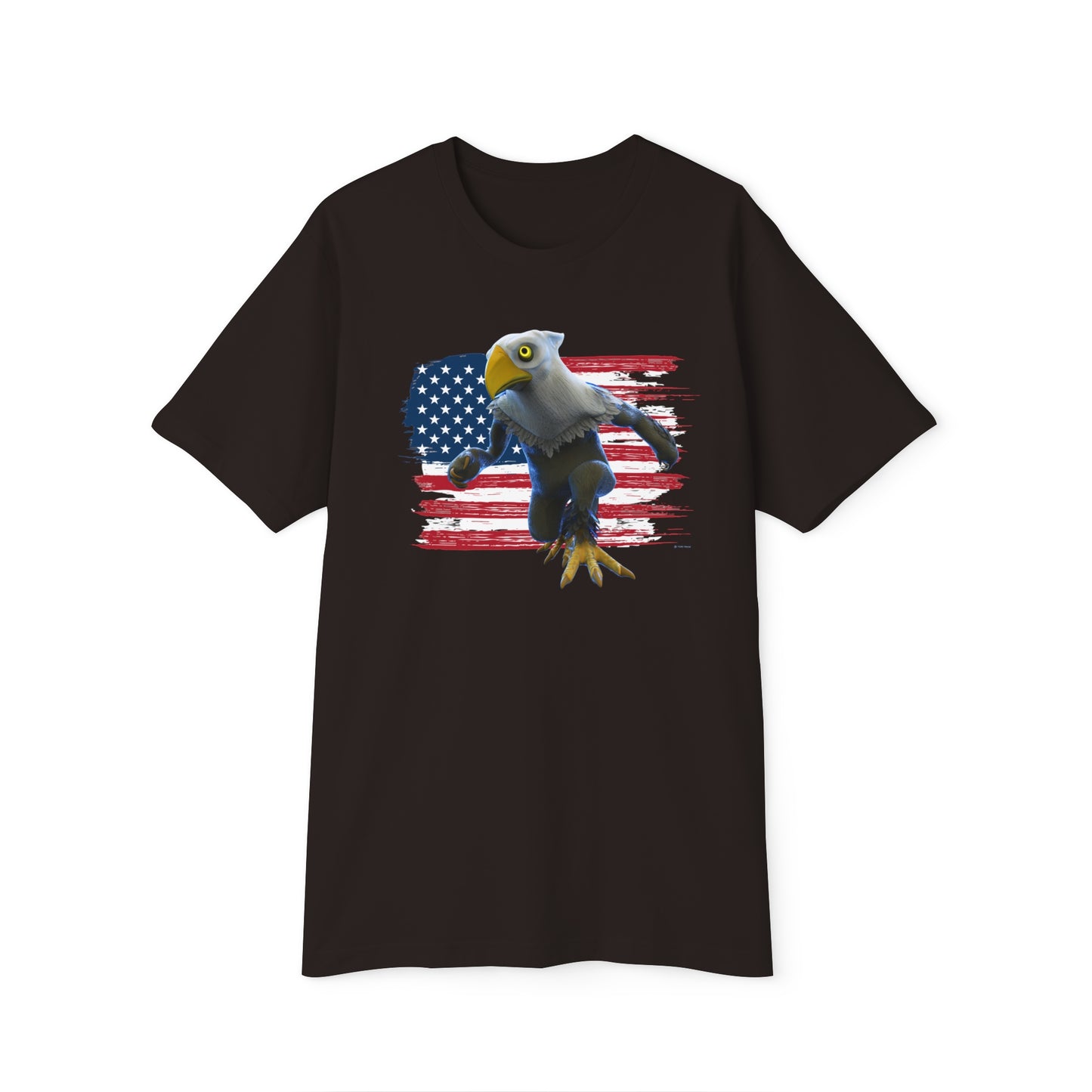 Patriotic American Eagle Sprite In Front of American Flag - Women's Short Sleeve Pajama Set (Mericlaw, TCG World)