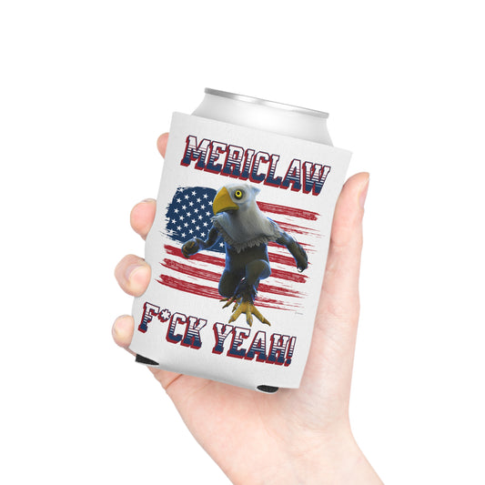 Mericlaw F*ck Yeah (Extra American) - TCG World Metaverse Sprite / American Flag Can Cooler - White