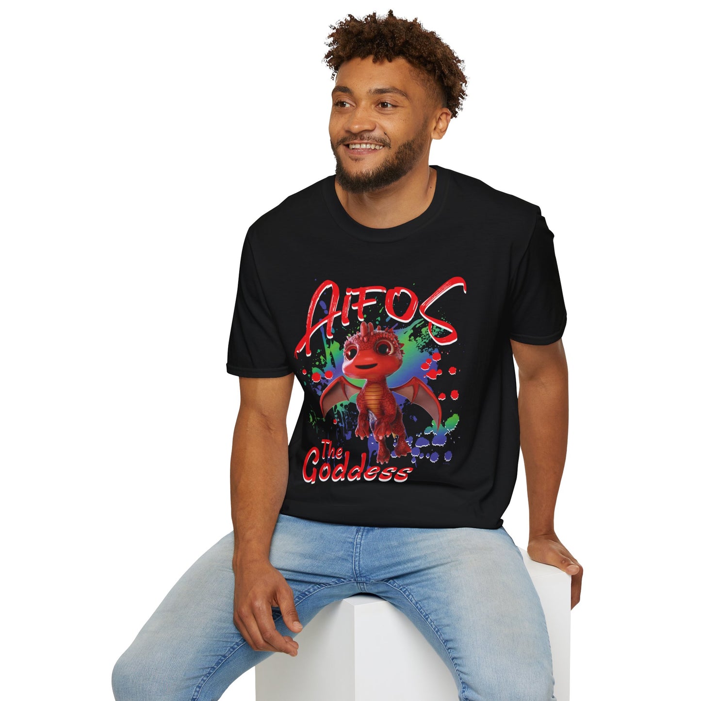 Aifos The Goddess - Paint Splatter Unisex Adult Softstyle T-Shirt