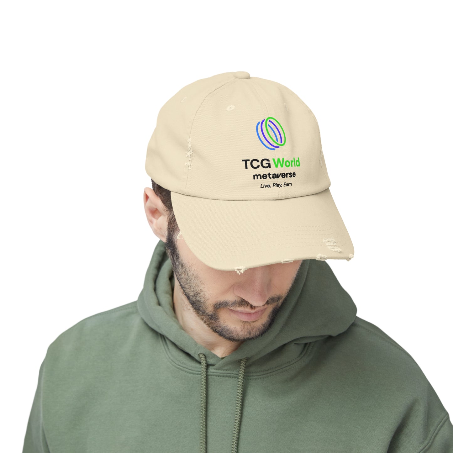 TCG World Metaverse Unisex Distressed Cap Hat