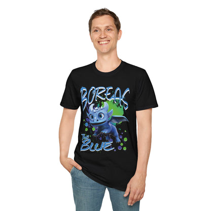 Boreas The Blue - Paint Splatter Unisex Adult Softstyle T-Shirt