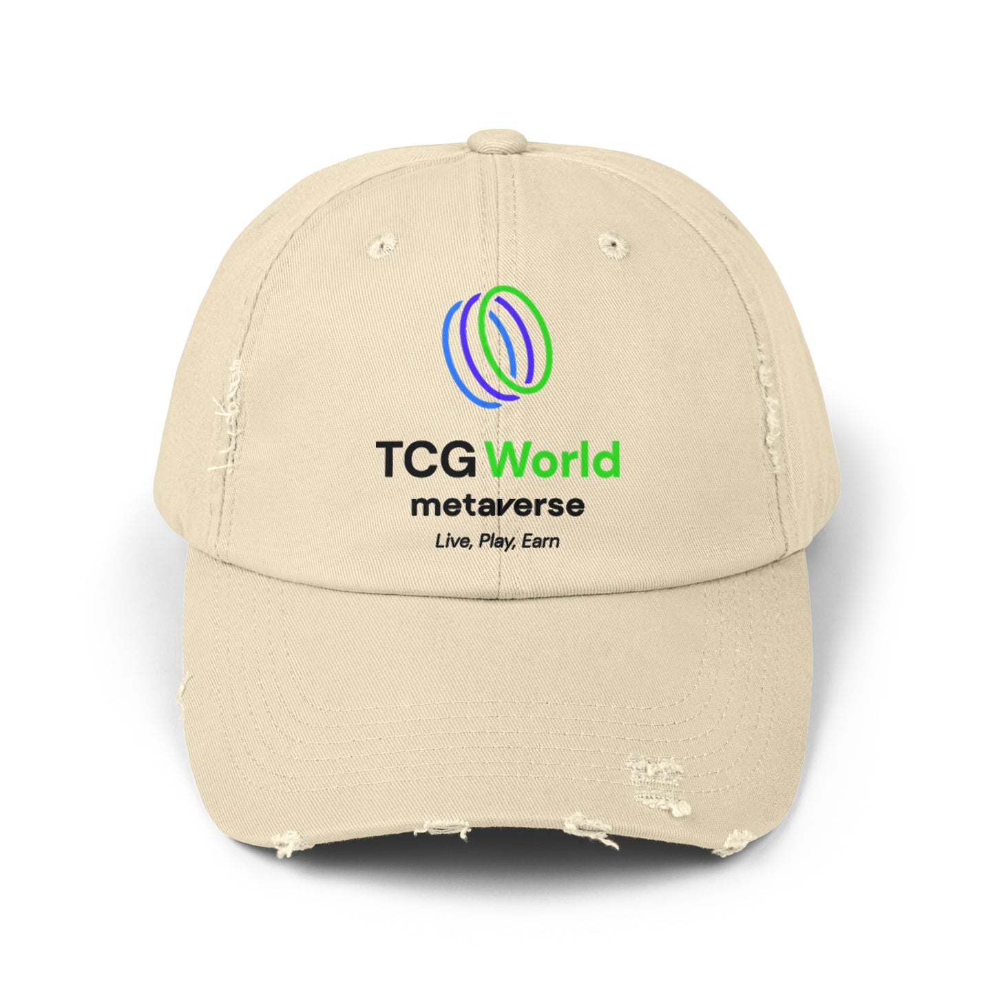 TCG World Metaverse Unisex Distressed Cap Hat