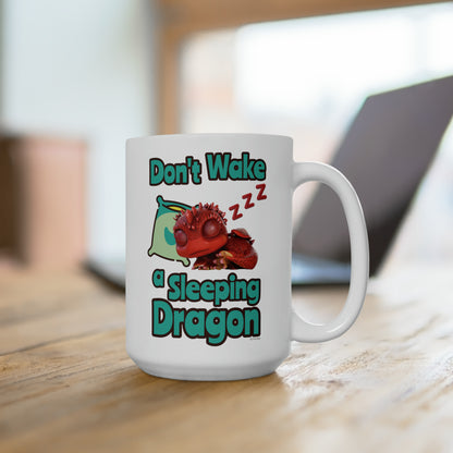 Aifos Don't Wake A Sleeping Dragon Ceramic Mug 15oz