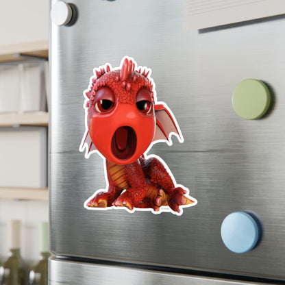 Aifos Yawning - TCG World Metaverse Baby Dragon Kiss-Cut Vinyl Decal