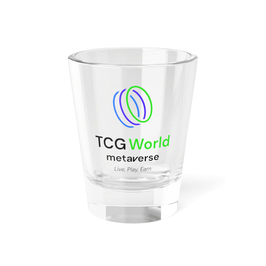 TCG World Metaverse Shot Glass, 1.5oz