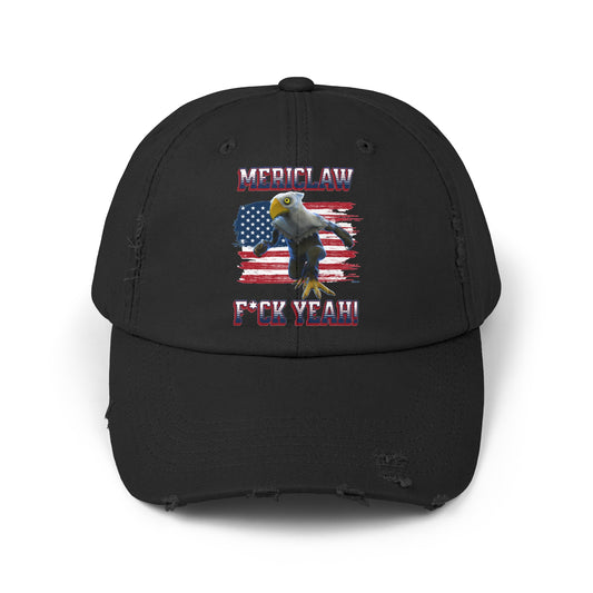 Mericlaw F*ck Yeah (Extra American) - TCG World Metaverse Sprite / American Flag Unisex Distressed Cap