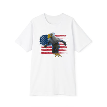 Patriotic American Eagle Sprite In Front of American Flag - Women's Short Sleeve Pajama Set (Mericlaw, TCG World)