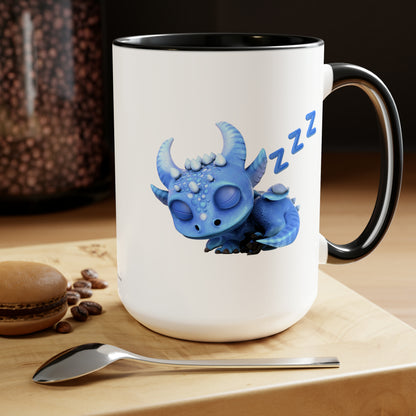 Baby Boreas Dragon - Two-Toned Coffee Mug, 15oz