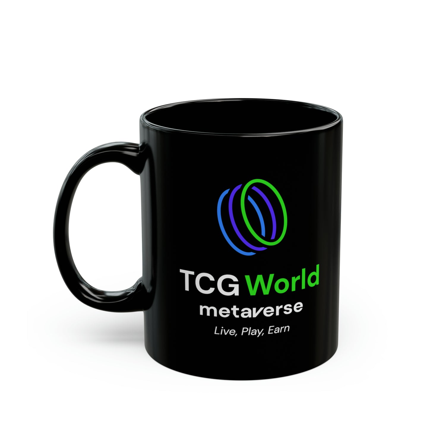 TCG World Metaverse Black Coffee Mug