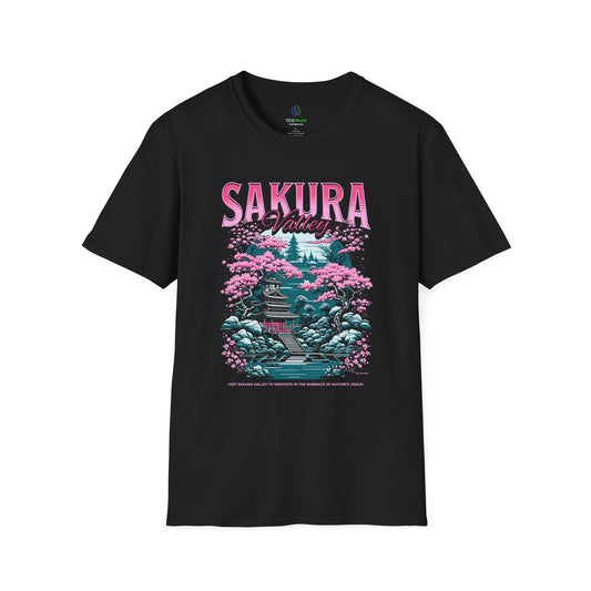 Visit Sakura Valley - TCG World Unisex Adult Softstyle T-Shirt