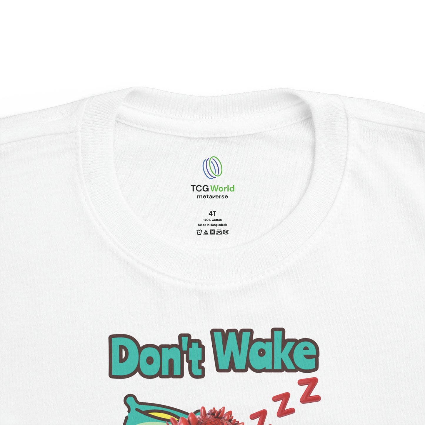 Aifos Don't Wake A Sleeping Dragon Toddler's Fine Jersey Tee Shirt