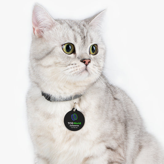 TCG World Metaverse Pet Gear - Pet Tag for Cats or Dogs (Black)
