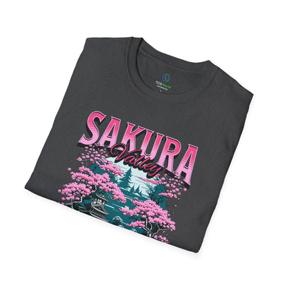 Visit Sakura Valley - TCG World Unisex Adult Softstyle T-Shirt