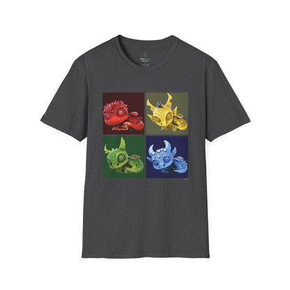 Sleeping Baby Dragons - Unisex Adult Softstyle T-Shirt