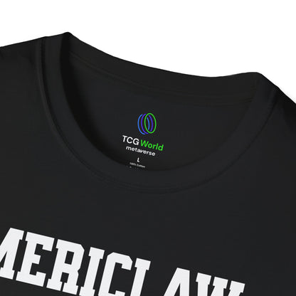 Mericlaw F*ck Yeah - TCG World Metaverse Sprite / American Flag -  Unisex Adult Softstyle T-Shirt