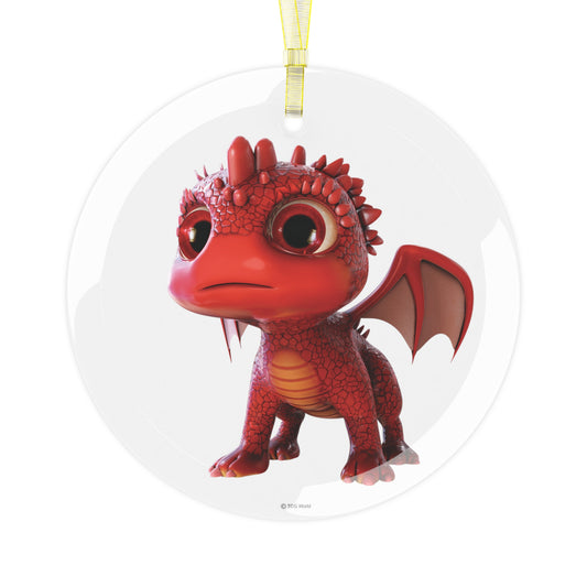 Aifos Baby Dragon Glass Ornament