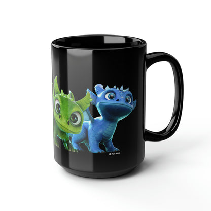 Baby Dragons - Coffee Mug, Black