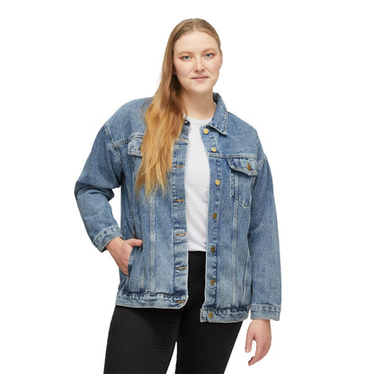 Mericlaw F*ck Yeah (Extra American) - TCG World Metaverse Sprite / American Flag - Women's Denim Jacket