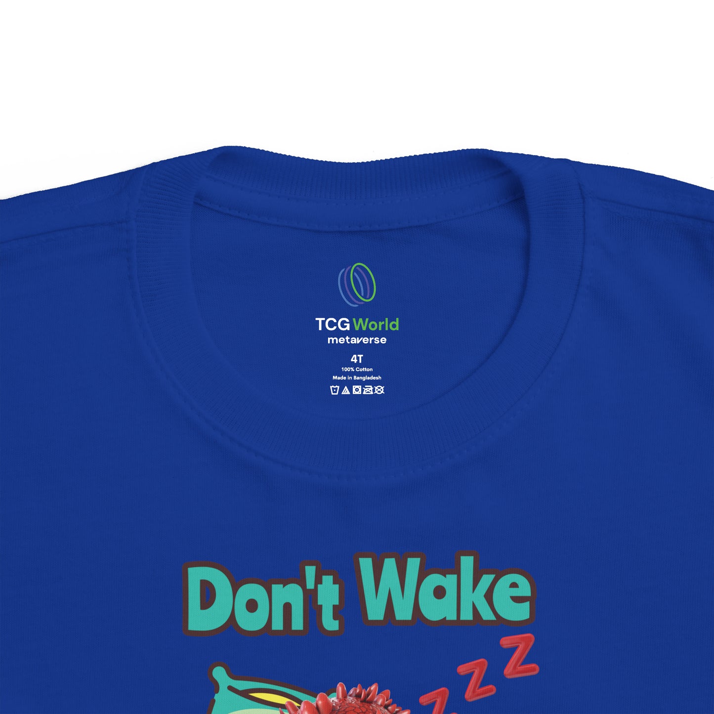 Aifos Don't Wake A Sleeping Dragon Toddler's Fine Jersey Tee Shirt