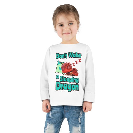 Aifos Don't Wake A Sleeping Dragon Toddler Long Sleeve Shirt