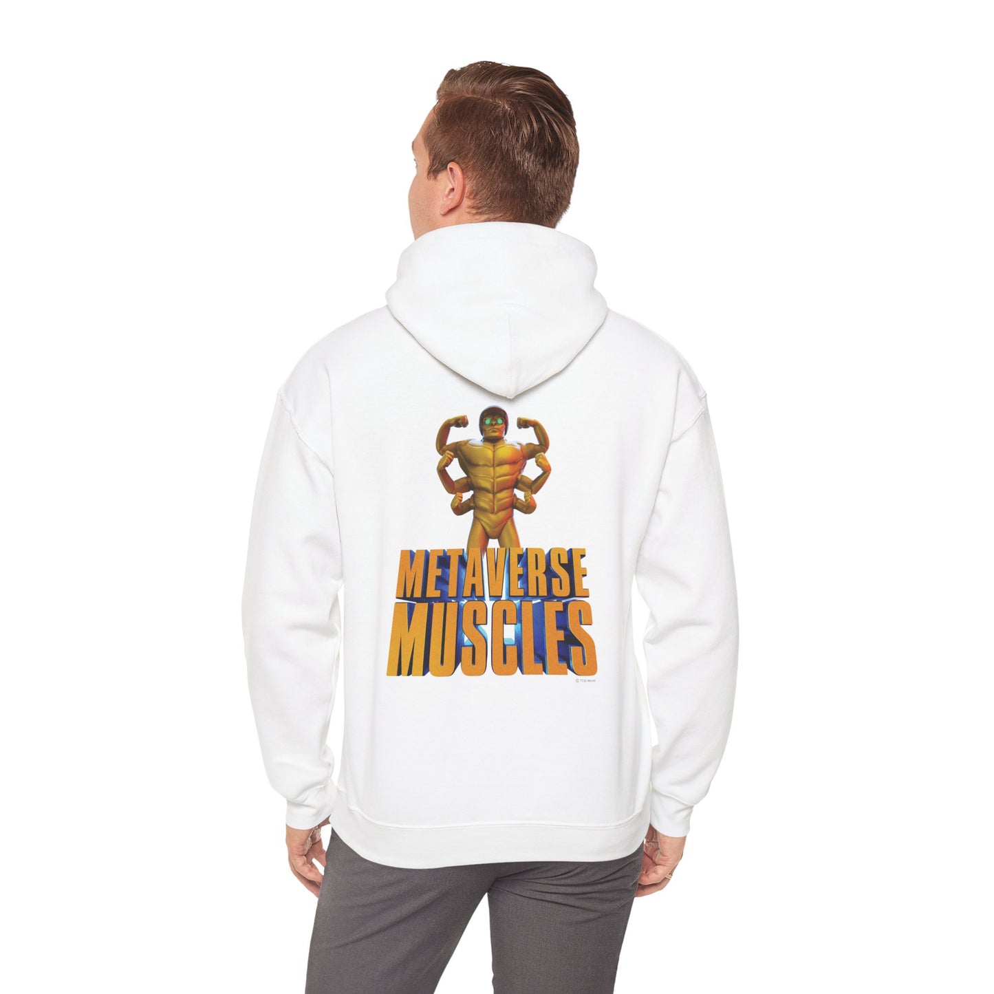 Helmix Metaverse Muscles Sprite - TCG World Adult Hoodie Unisex Heavy Blend™ Hooded Sweatshirt