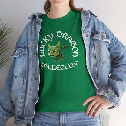 Lucky Dragon Collector Gaia Saint Patrick's Day Adult Unisex Heavy Cotton Tee