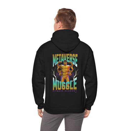 Metaverse Muscle Fitness Academy Adult Hoodie Unisex Heavy Blend™ Hooded Sweatshirt