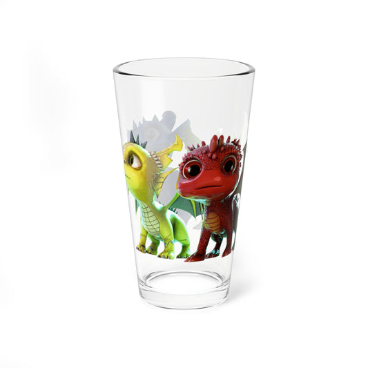 Baby Dragons Wrap-Around - TCG World Metaverse Tall Serving Glass, 16oz