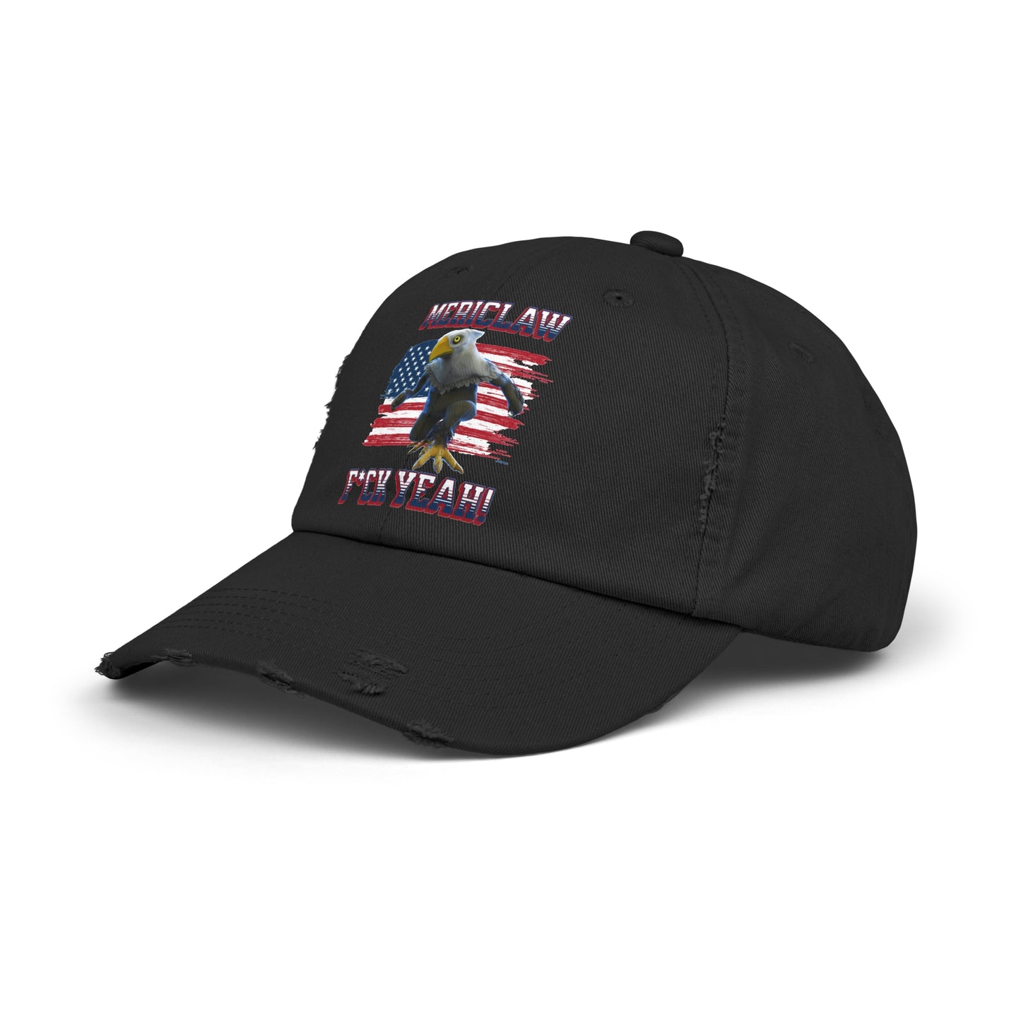 Mericlaw F*ck Yeah (Extra American) - TCG World Metaverse Sprite / American Flag Unisex Distressed Cap