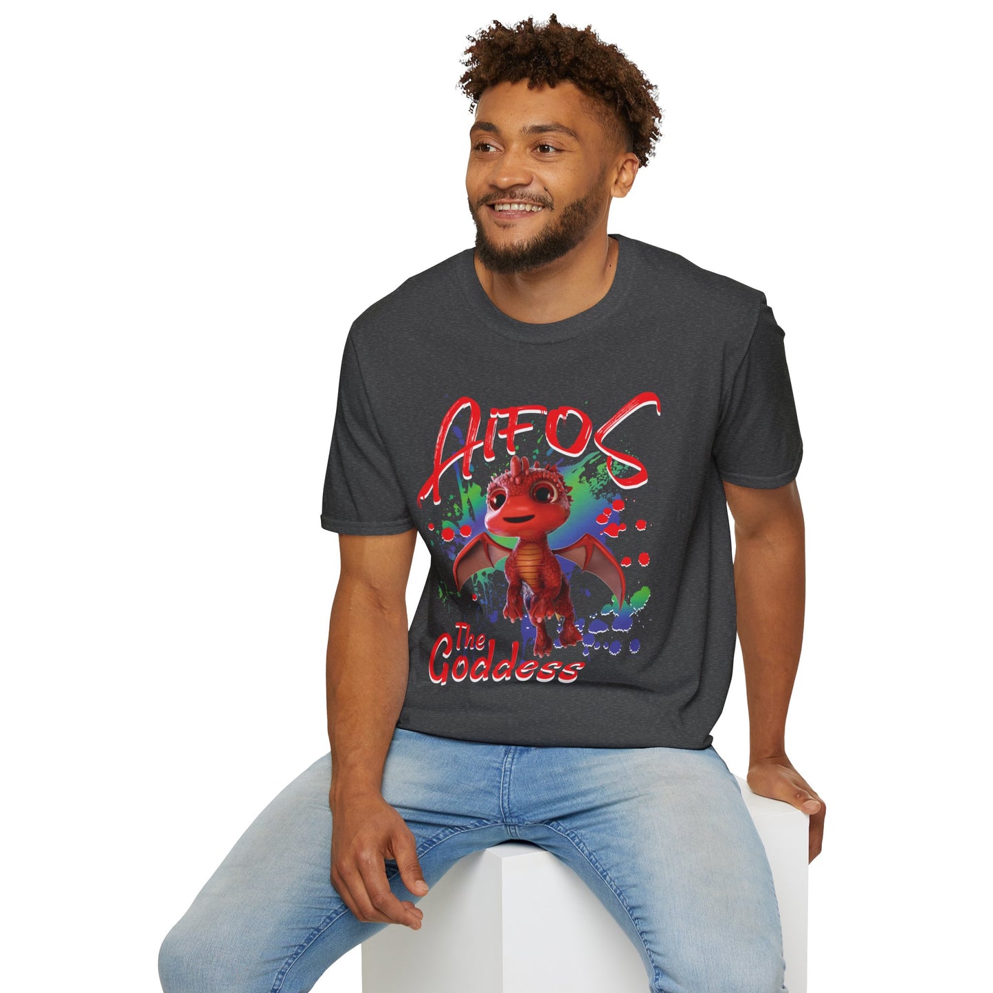 Aifos The Goddess - Paint Splatter Unisex Adult Softstyle T-Shirt