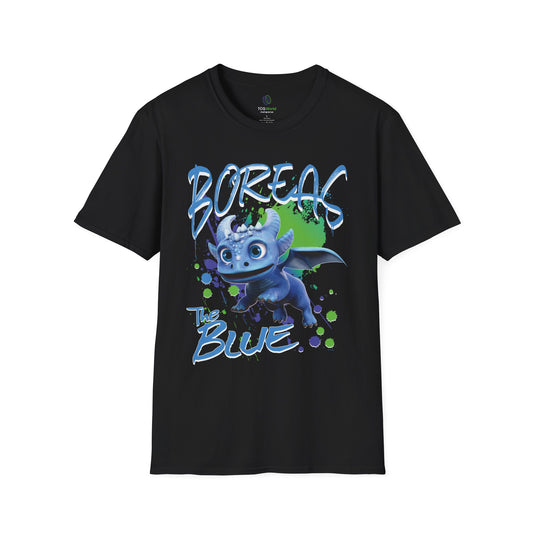 Boreas The Blue - Paint Splatter Unisex Adult Softstyle T-Shirt