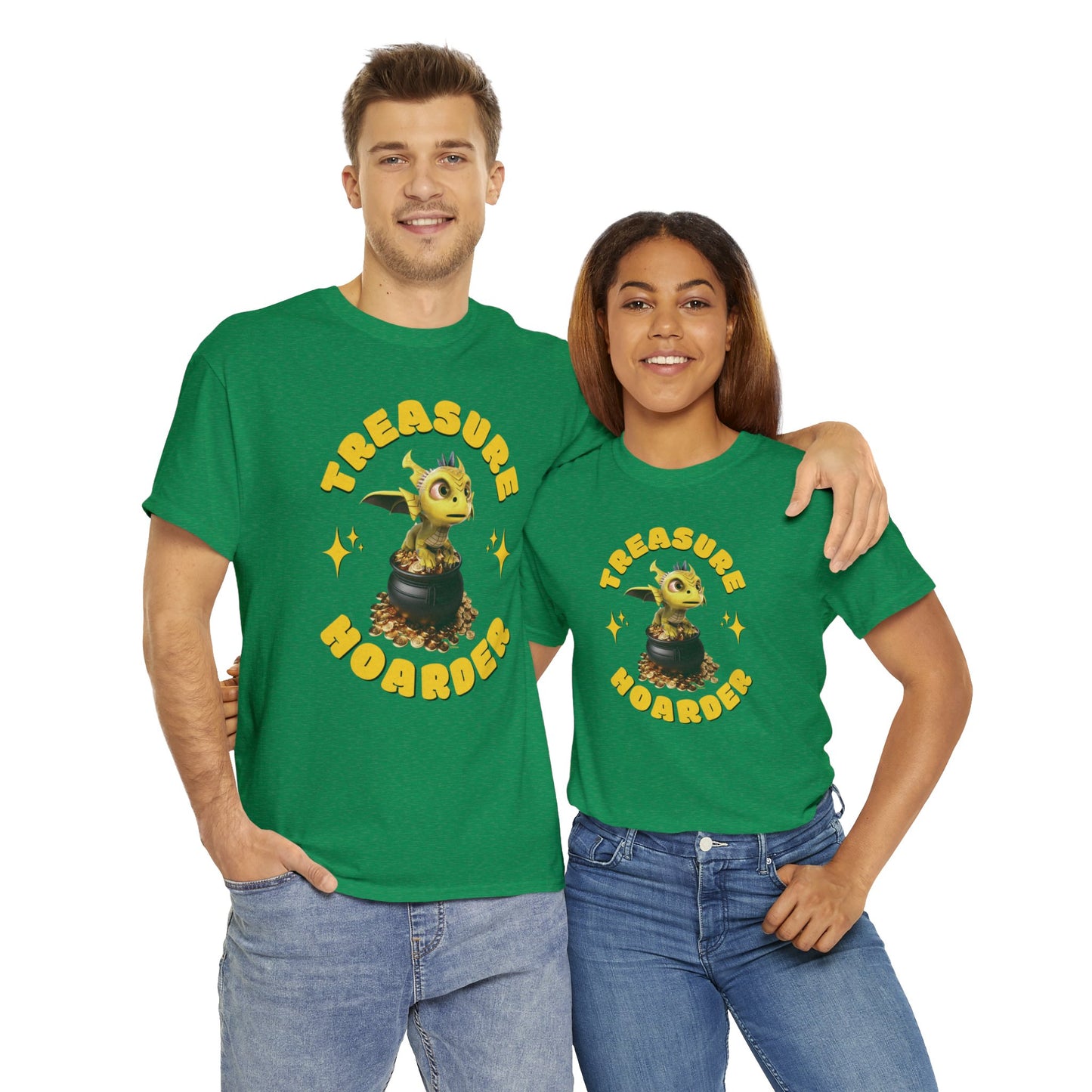 Treasure Hoarder Phaedra Saint Patrick's Day Adult Unisex Heavy Cotton Tee