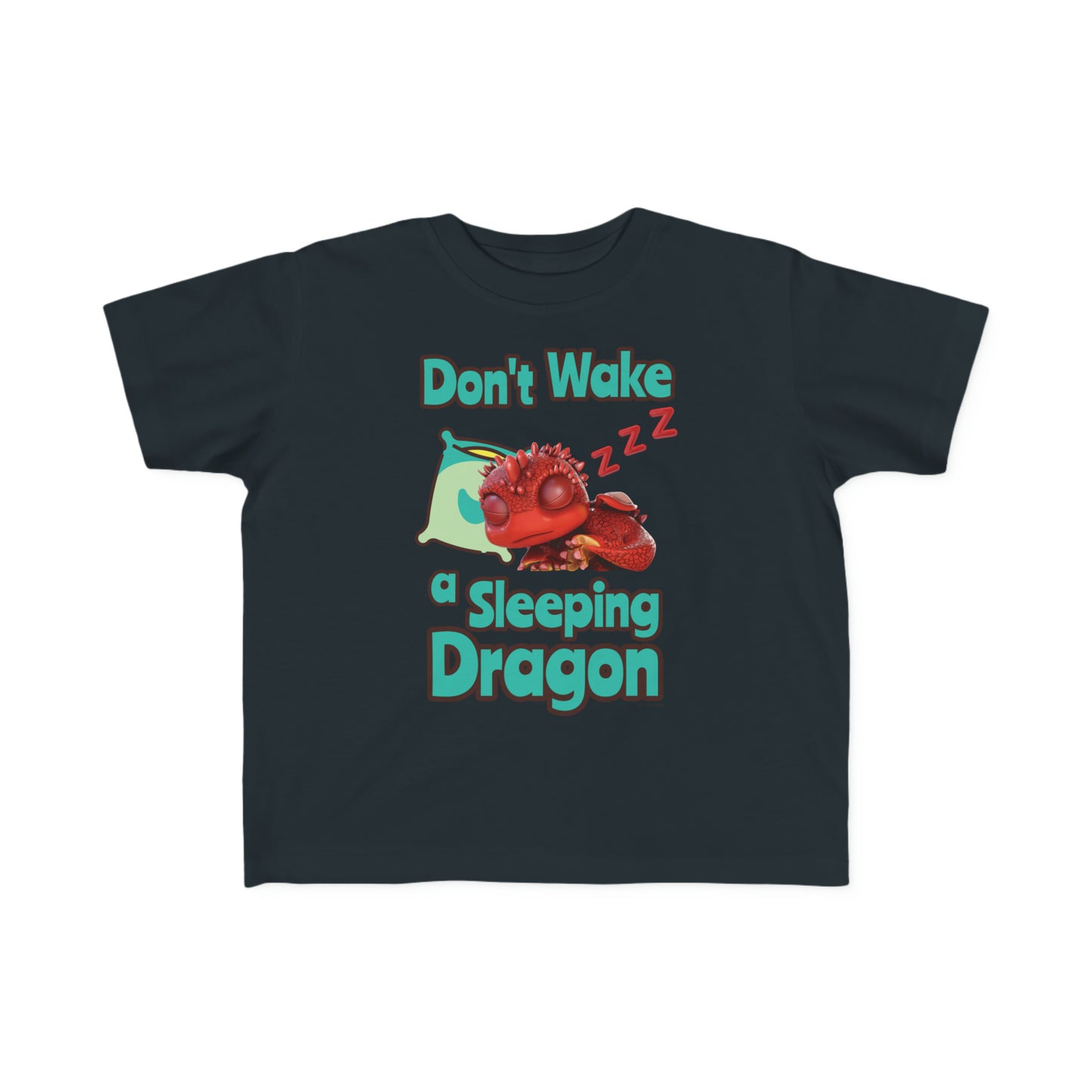 Aifos Don't Wake A Sleeping Dragon Toddler's Fine Jersey Tee Shirt