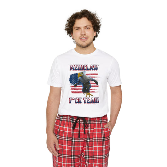 Mericlaw F*ck Yeah - TCG World Metaverse Sprite / American Flag - Men's Short Sleeve Pajama Set