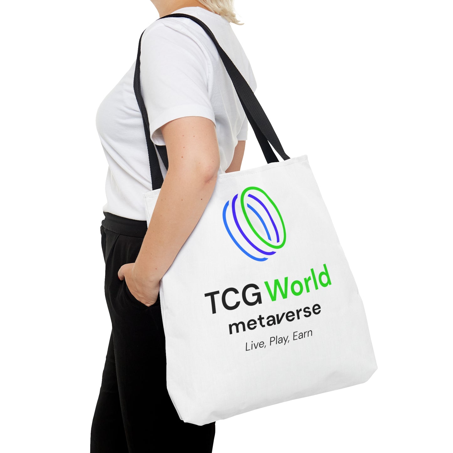 TCG World Metaverse Tote Bag - White