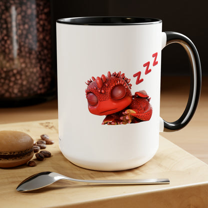 Baby Aifos Dragon - Two-Toned Coffee Mug, 15oz