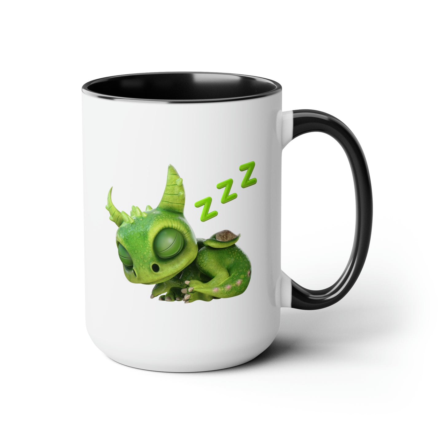 Baby Gaia Dragon - Two-Toned Coffee Mug, 15oz