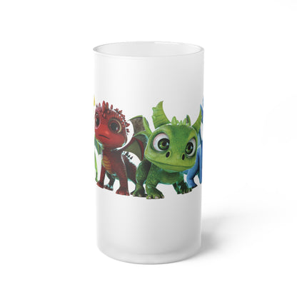 Baby Dragons Tall Frosted Glass Mug