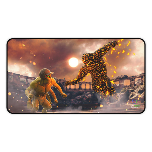 Lava Sprite Fight Desk Mat