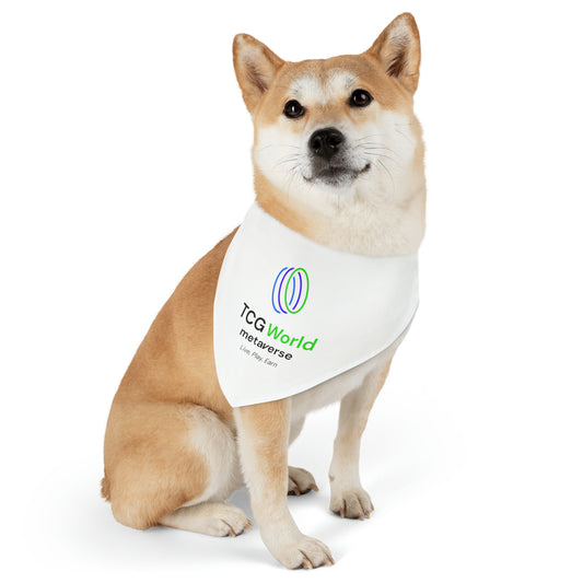 TCG World Metaverse Pet Gear - Pet Bandana Collar (White)
