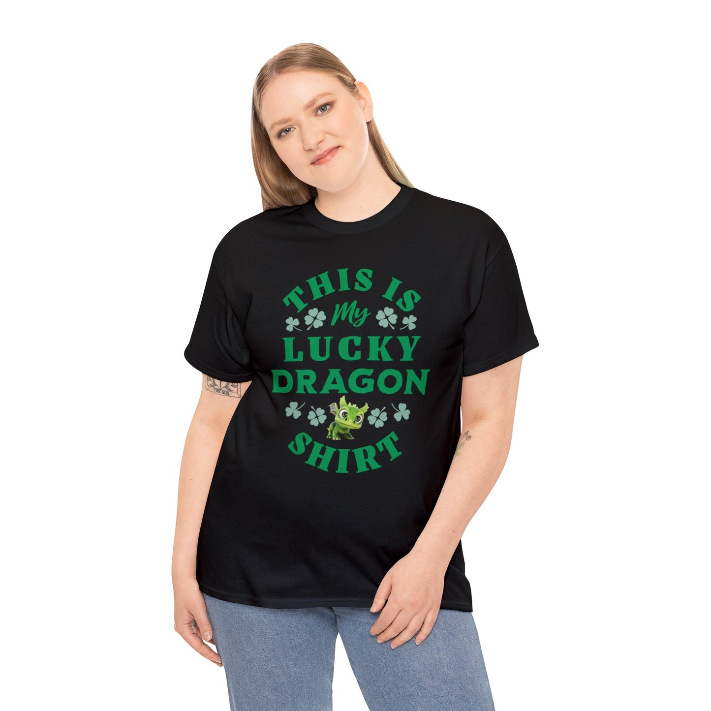 This is my Lucky Dragon Shirt Gaia Saint Patrick's Day Adult Unisex Heavy Cotton Tee