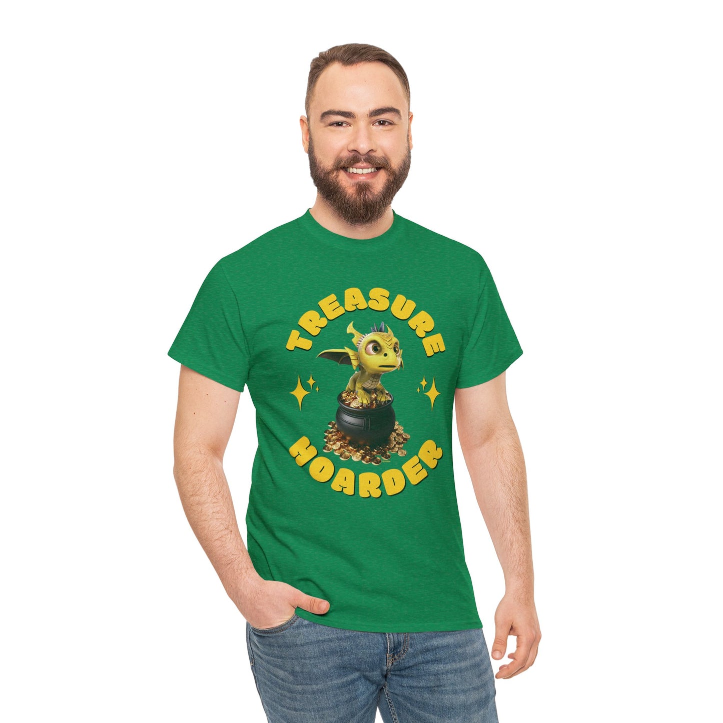 Treasure Hoarder Phaedra Saint Patrick's Day Adult Unisex Heavy Cotton Tee