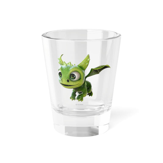 Gaia the Adorable Baby Dragon (Flying) - TCG World Shot Glass, 1.5oz